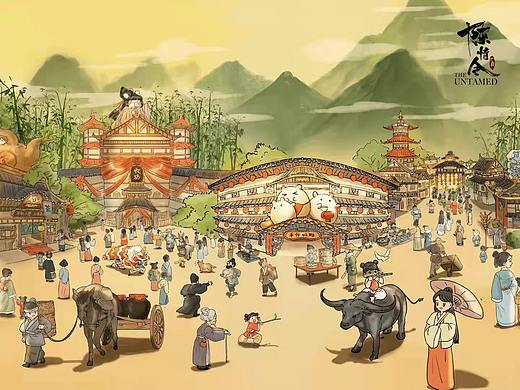 《陈情令》周边h5全景图系列插画