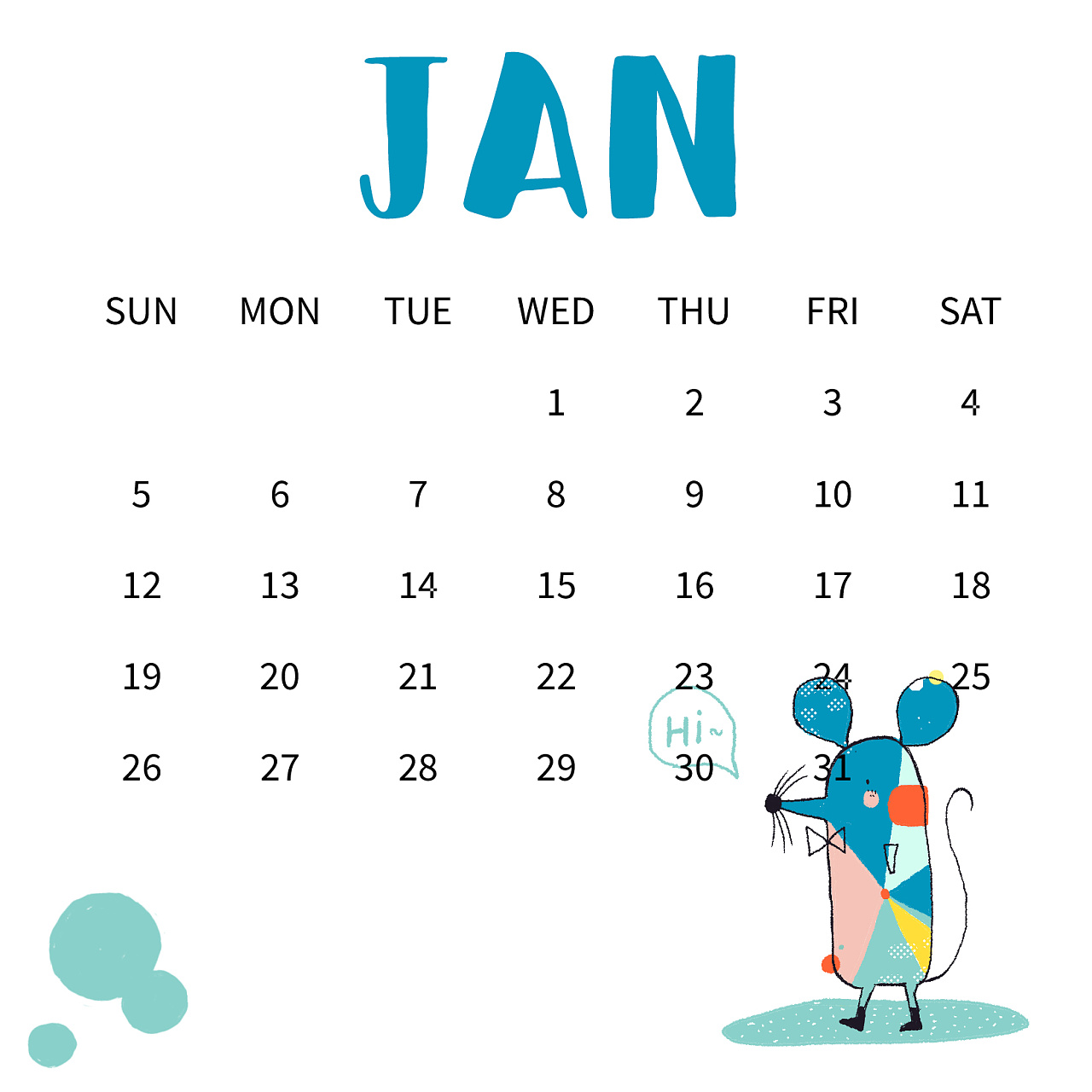 2020年日历创作|插画|艺术插画|aries小金程 - 原创作品 - 站酷