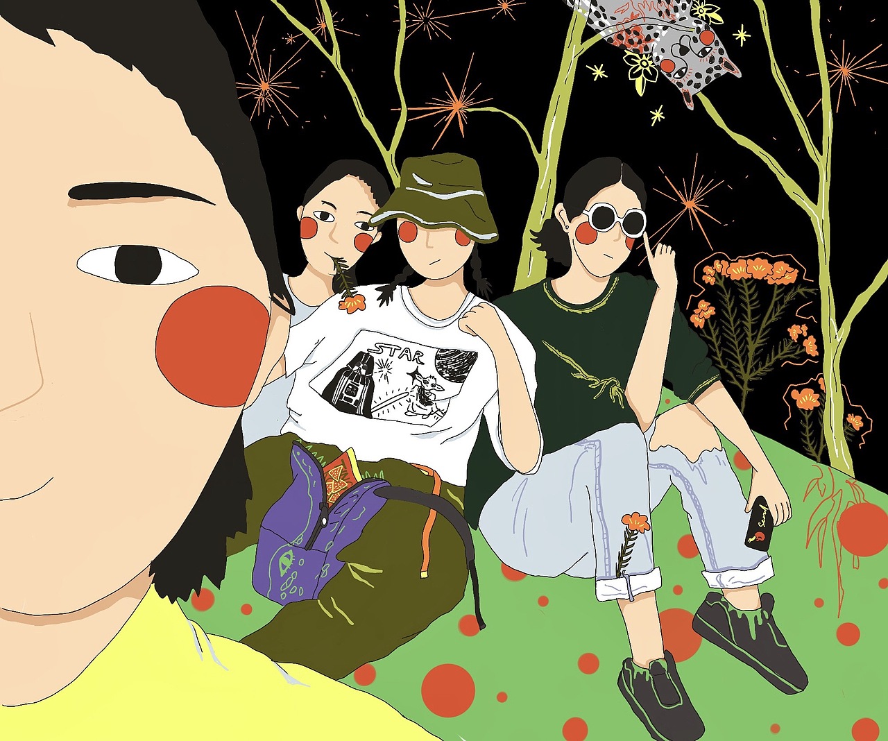 可爱朋友们（图ZMjIxNjE0MjI4） - 艺术插画 - 站酷设计师tingkow原创素材 - 站酷ZCOOL