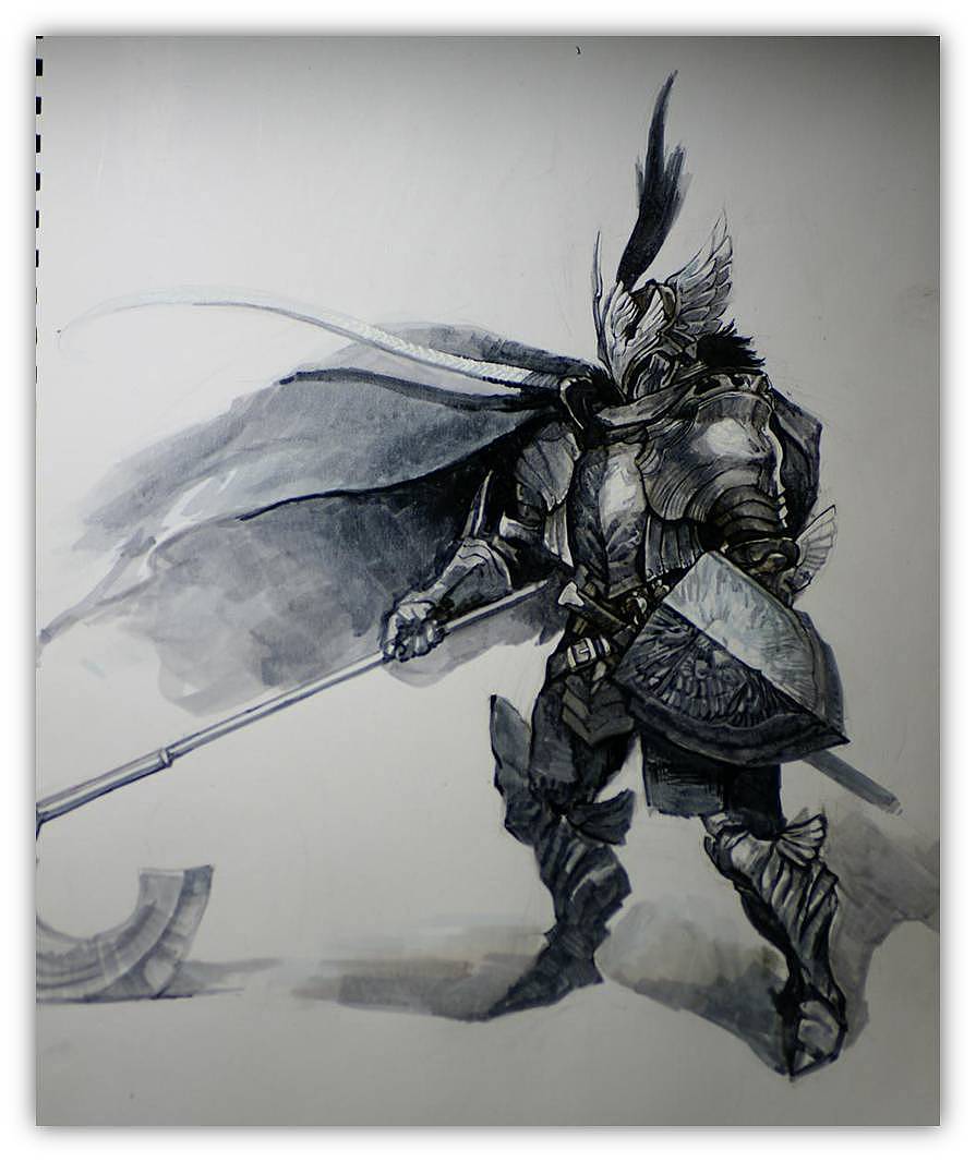 马克笔盔甲练习