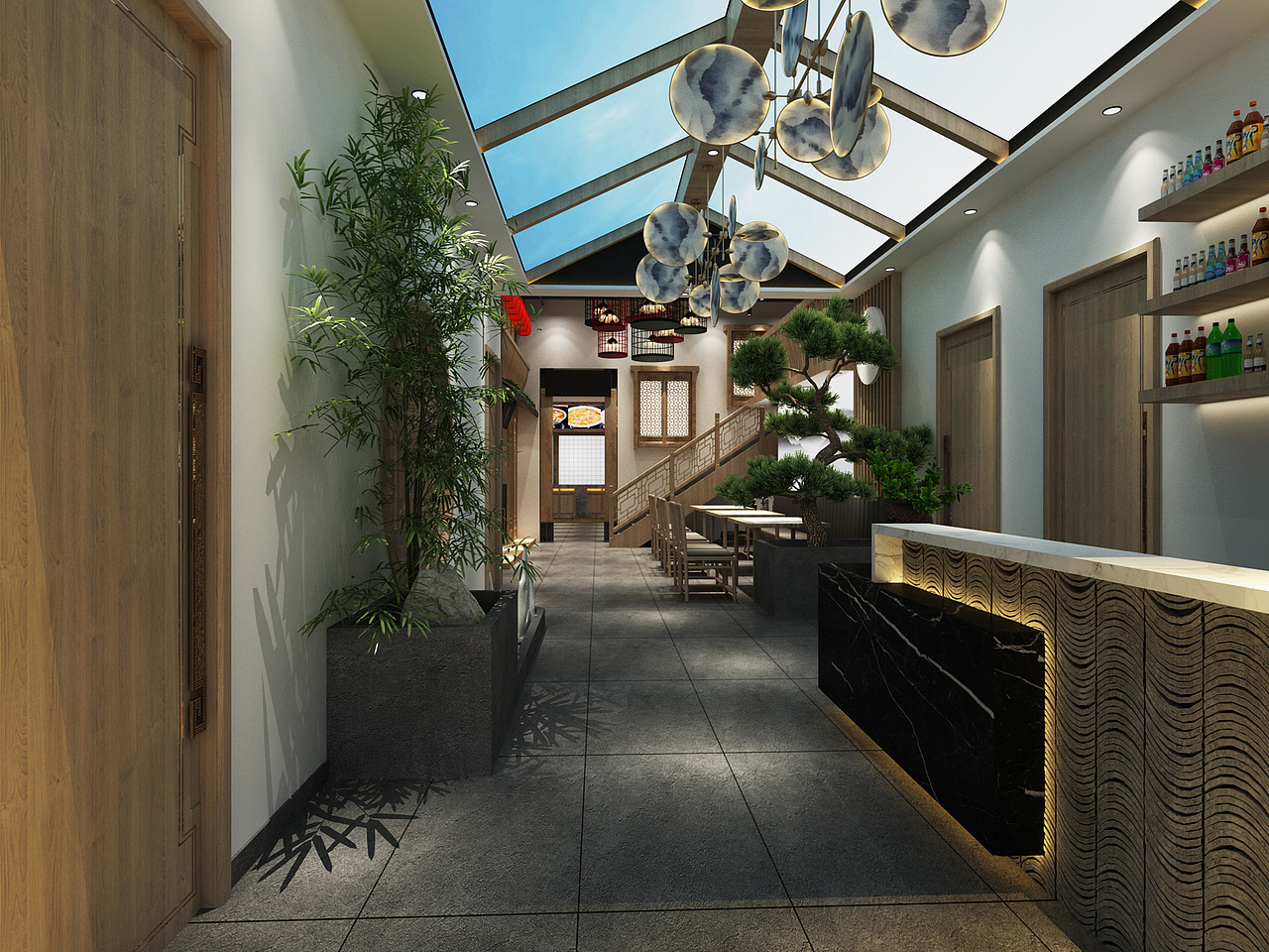 千贵缘私房菜餐厅空间设计