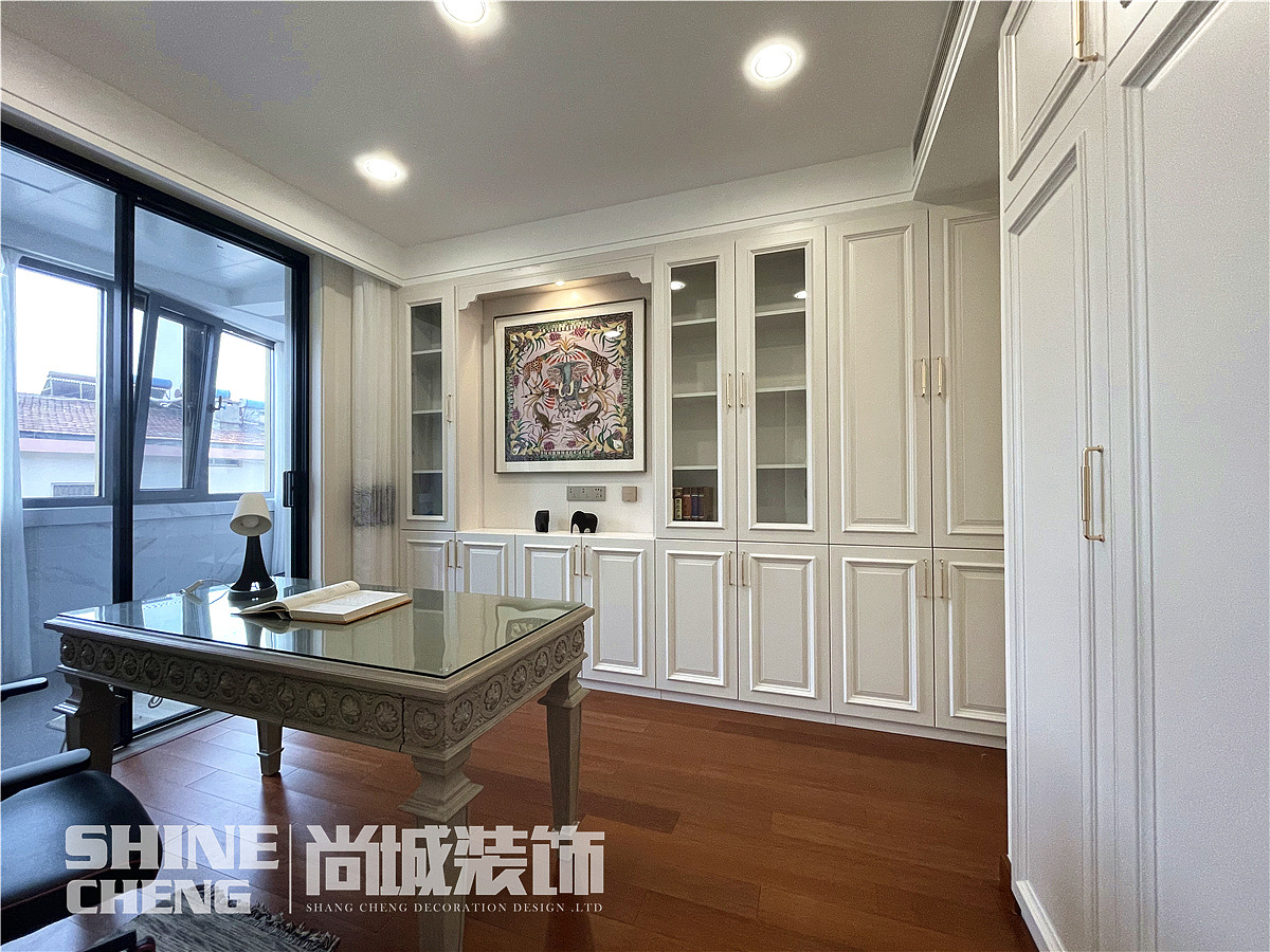 泰安普照佳苑138平美式风格装饰设计实景案例