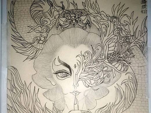 《曼佛女像》
