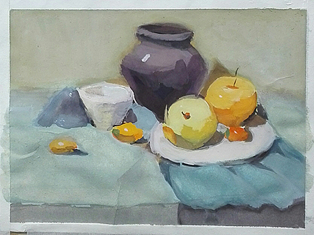 大二时的色彩作业