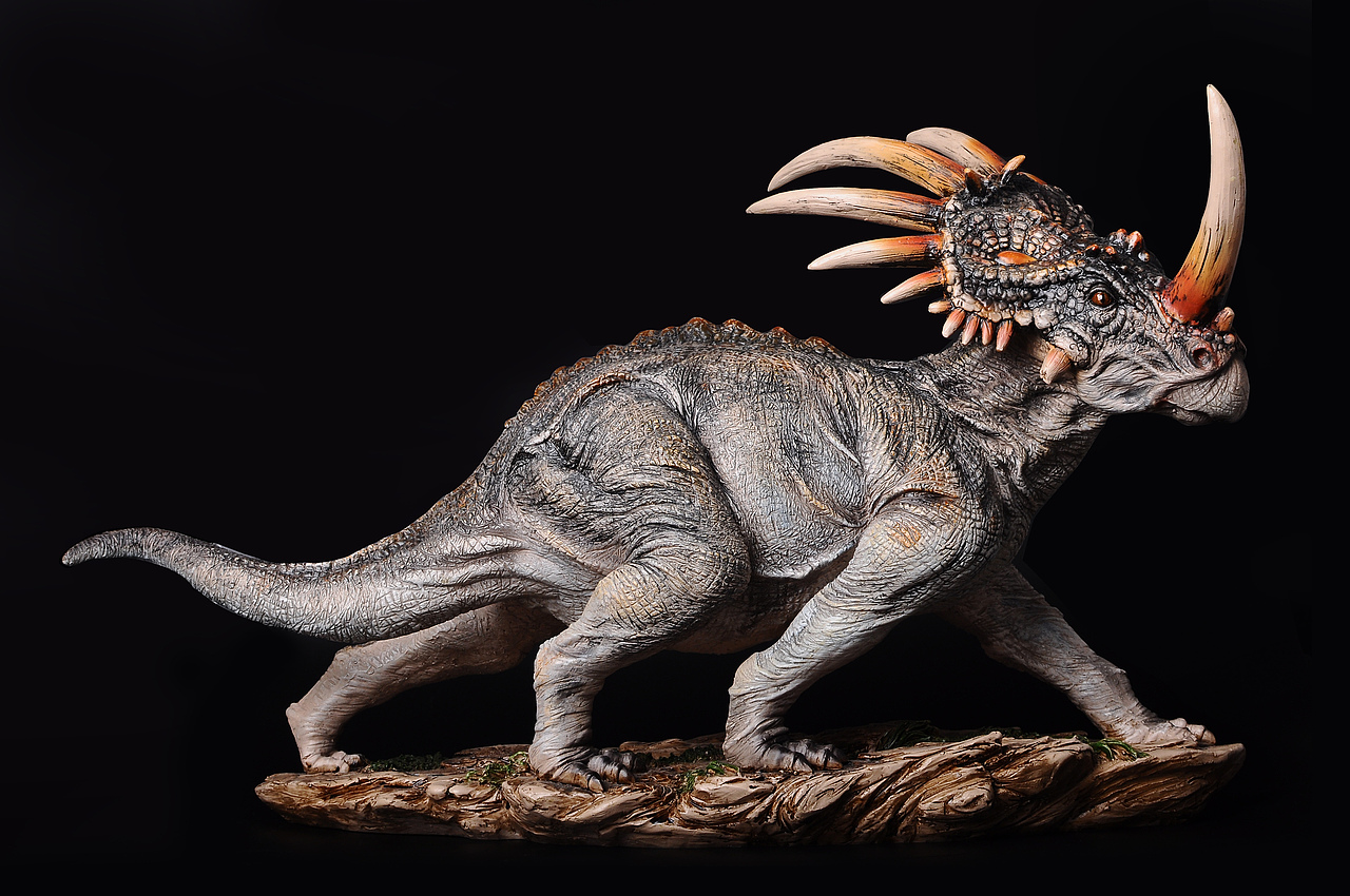 超写实恐龙trex霸王龙styracosaurus戟龙triceratops三角龙