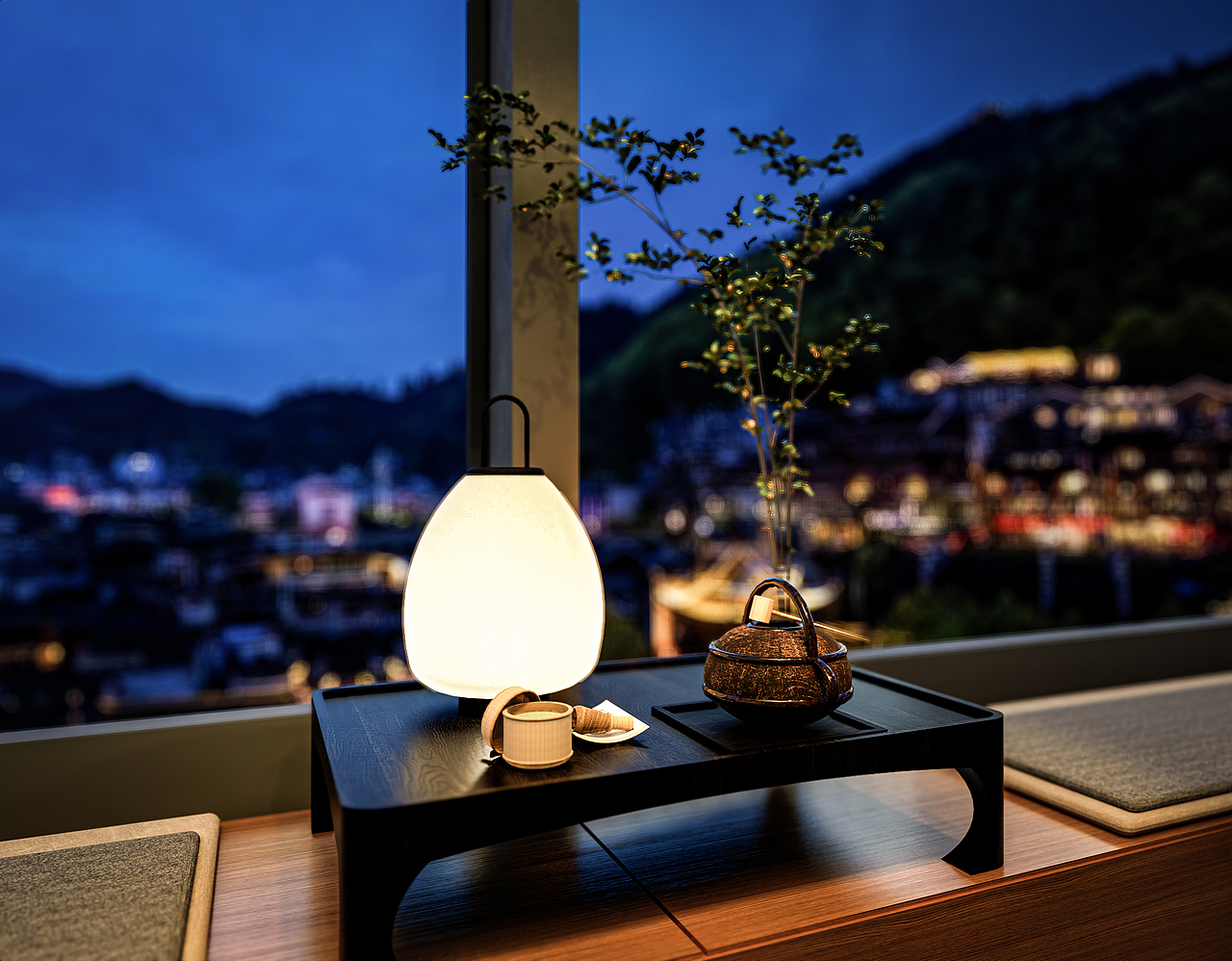 enscape渲染 仿渲（图ZMzAyMTcyNTA0） - 酒店餐饮设计 - 站酷设计师nimiz原创素材 - 站酷ZCOOL