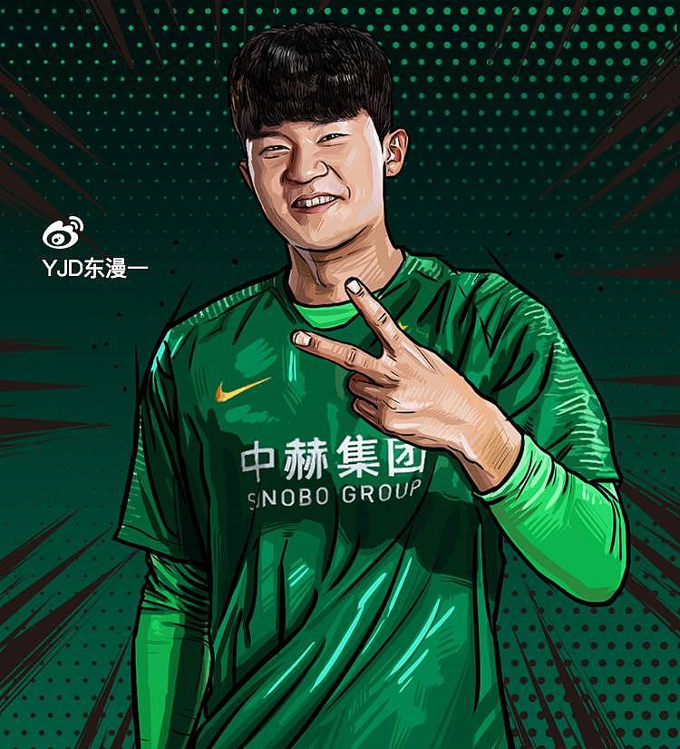 电脑手绘北京国安2019新引进的6位球星插画（图ZMTc0MTc2NTQ4） - 商业插画 - 站酷设计师YJD漫画原创素材 - 站酷ZCOOL