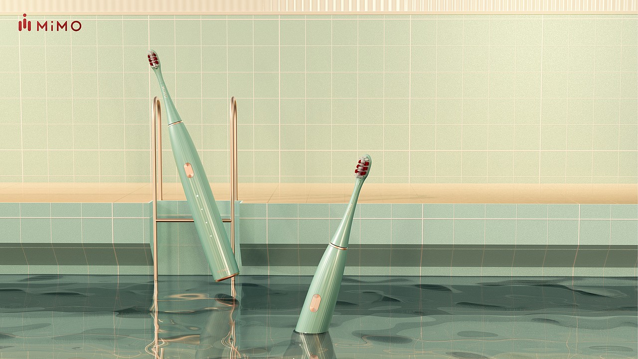 生活用品类-MIMO常规款电动牙刷 | 外观设计（图ZMjUyNjQ3ODc2） - 生活用品 - 站酷设计师凸凹设计原创素材 - 站酷ZCOOL