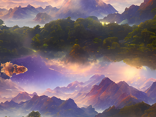 #站酷梦笔#色彩斑斓唯美星空