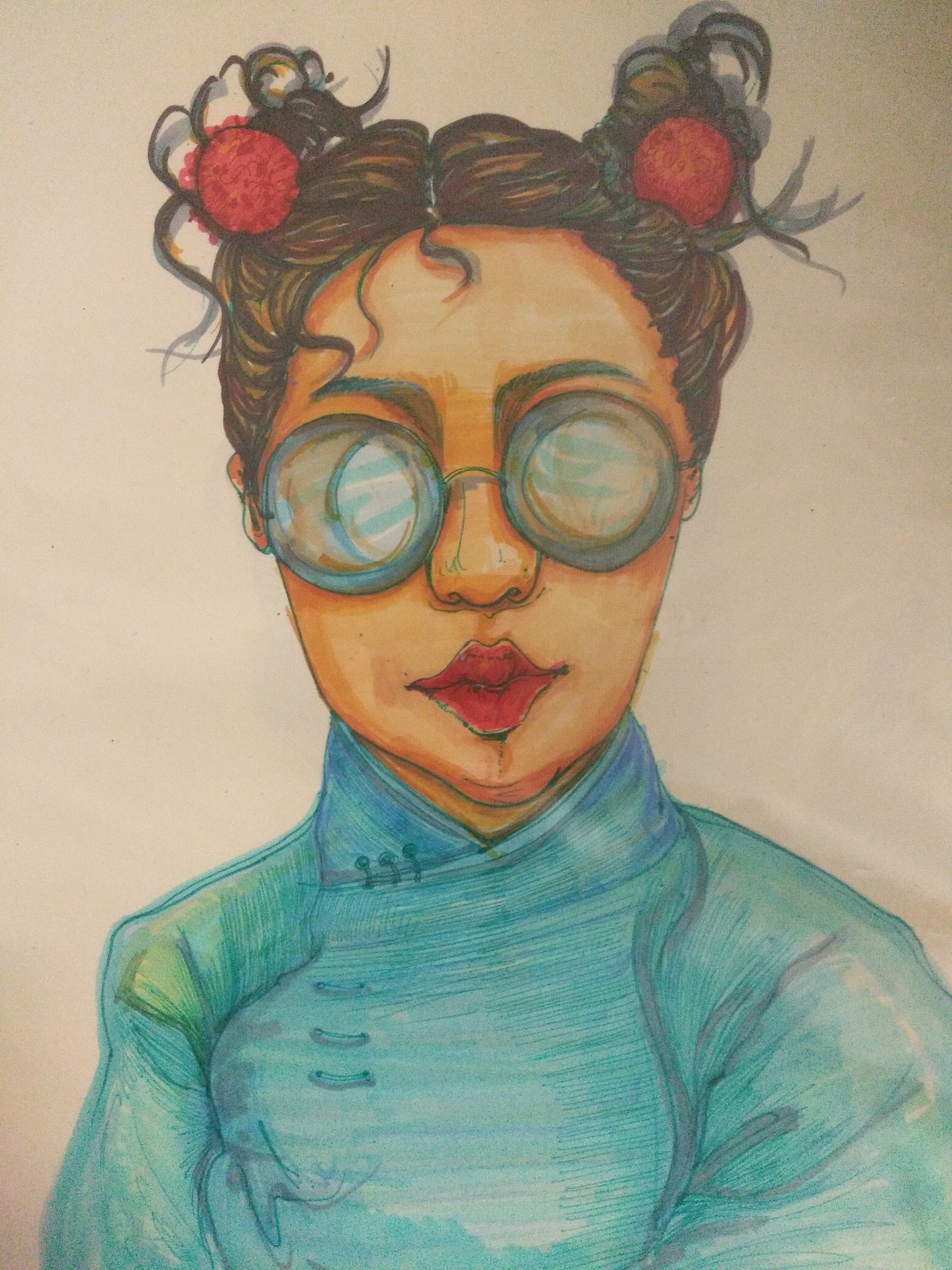 不同风格的人物,都是不同心境状态的表达。