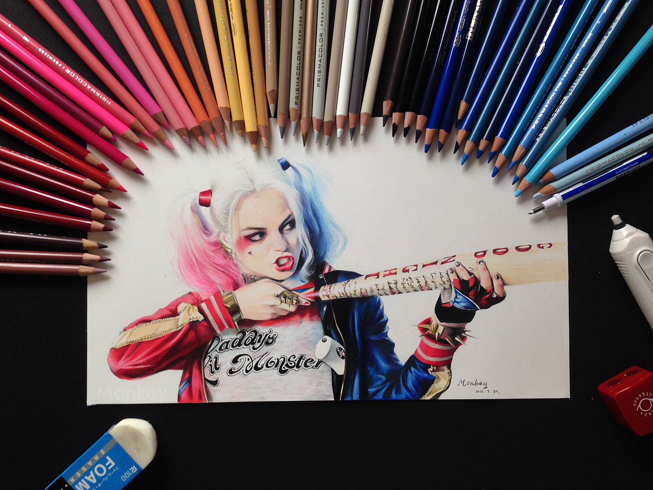 小丑女2（图ZNjgxOTc1MDg=） - 绘画 - 站酷设计师王俊宇Monkey原创素材 - 站酷ZCOOL