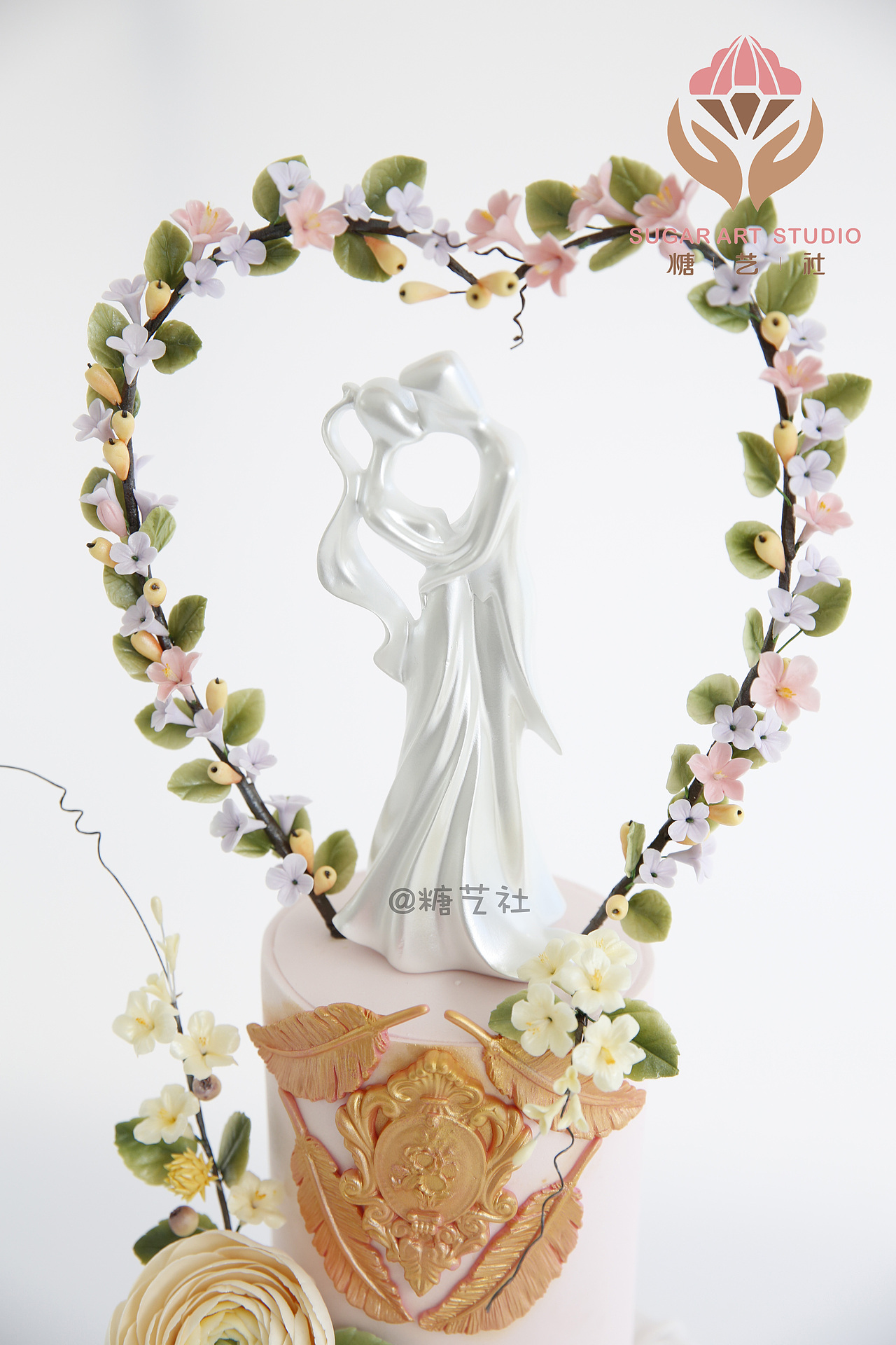 糖艺社翻糖蛋糕--婚礼蛋糕系列作品（图ZMTQyMDgwODI0） - 工艺品设计 - 站酷设计师糖艺社原创素材 - 站酷ZCOOL