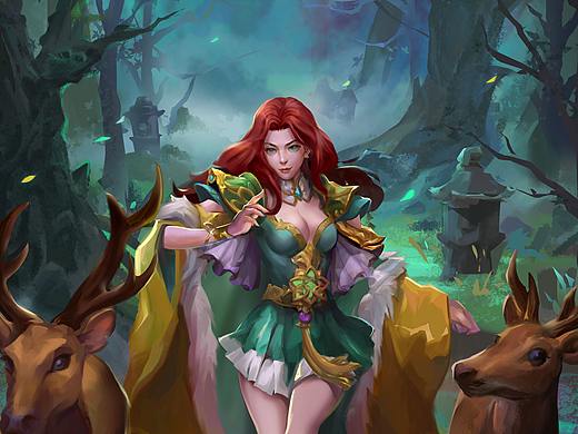 女祭司（个人主页-ZNDY4NDk2MzI=） - 创作习作 - 站酷设计师提摩春子原创素材 - 站酷ZCOOL