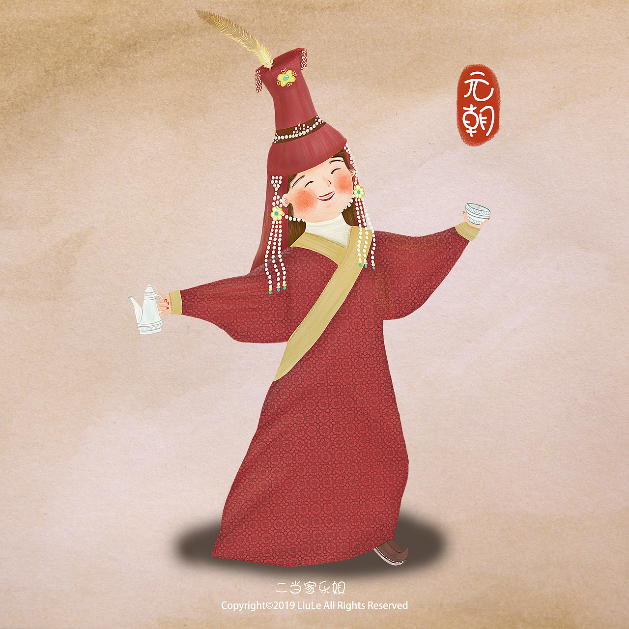 女人——朝代侍女（图ZMTU0MDAwMzA4） - 儿童插画 - 站酷设计师二当家乐姐原创素材 - 站酷ZCOOL