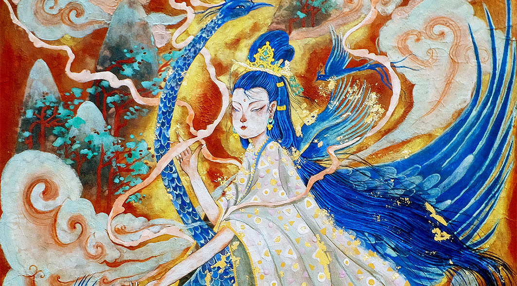 九天玄女（图ZMzY4MTI2OTE2） - 艺术插画 - 站酷设计师迷小嘟原创素材 - 站酷ZCOOL