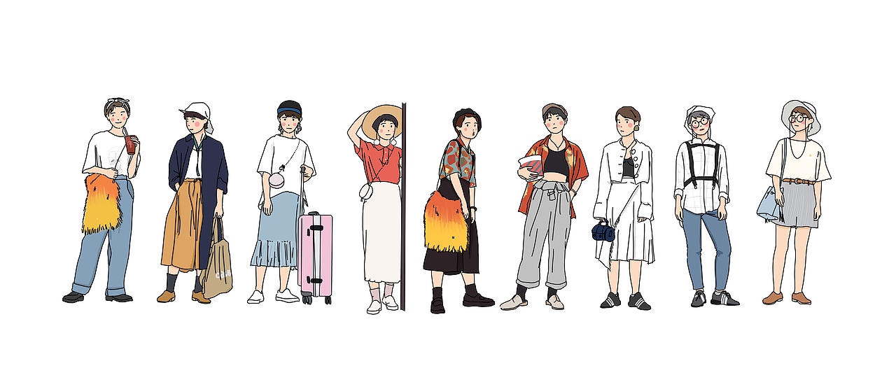 人物插画练习（图ZMTA0NDIwMzAw） - 创作习作 - 站酷设计师阿椒椒椒原创素材 - 站酷ZCOOL