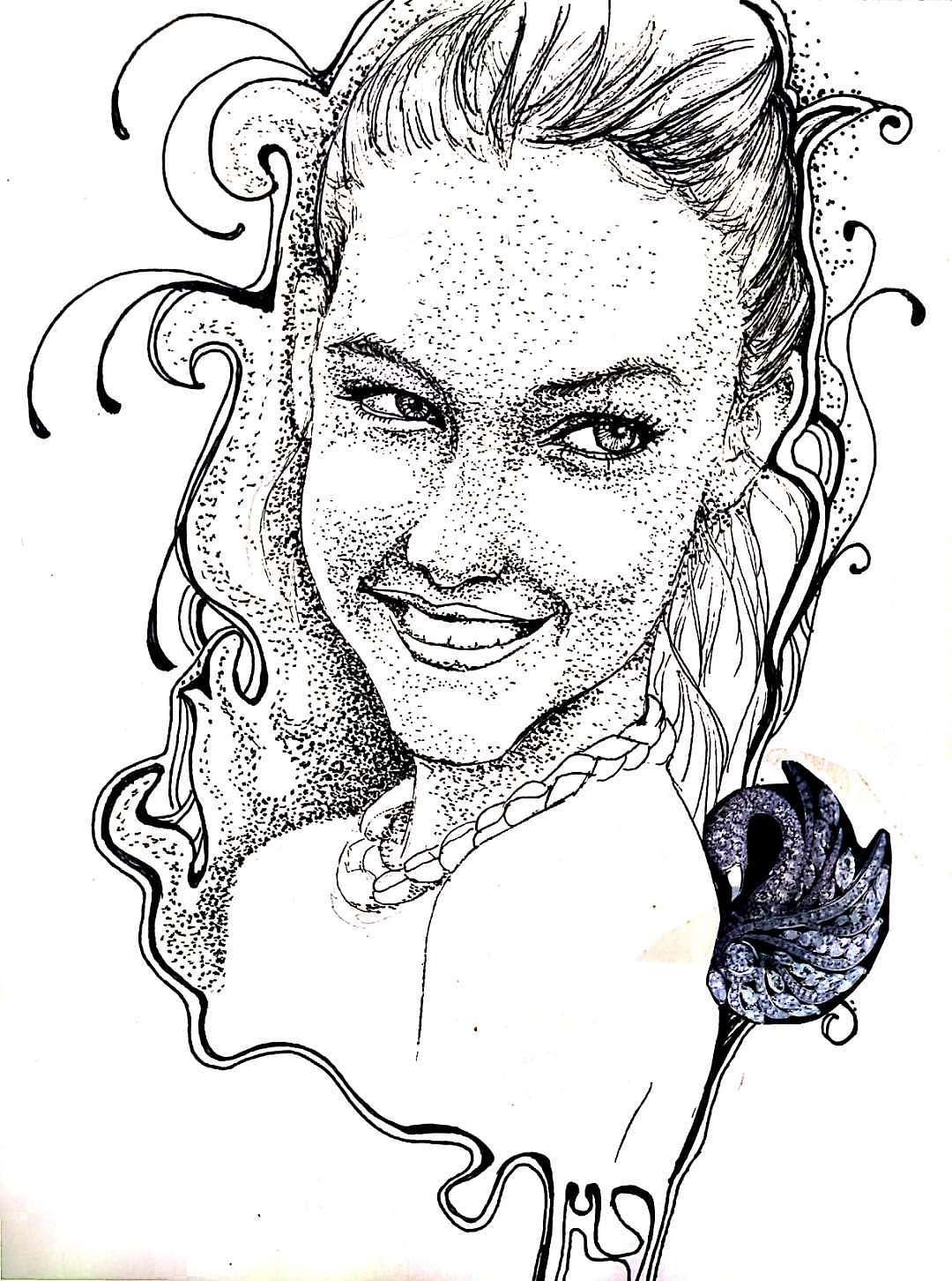 服装效果图线稿