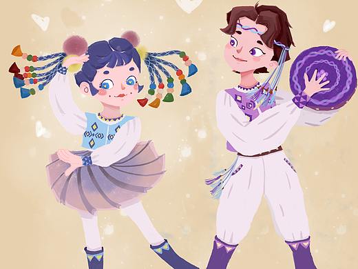 学习插画一年的总结（个人主页-ZNTA5NTUyMTI=） - 儿童插画 - 站酷设计师安安丁了个当原创素材 - 站酷ZCOOL