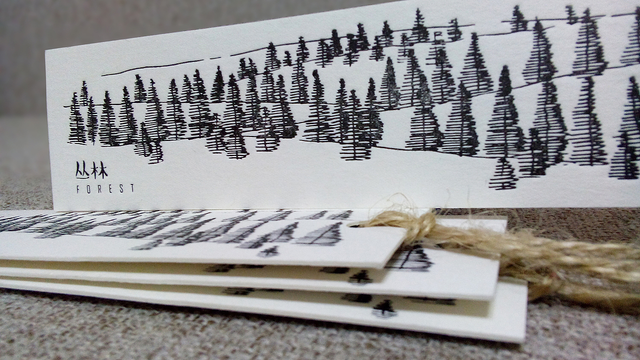 letterpress凸版书签（图ZMzczMTI0ODQ=） - 其他平面 - 站酷设计师墨语纸品原创素材 - 站酷ZCOOL