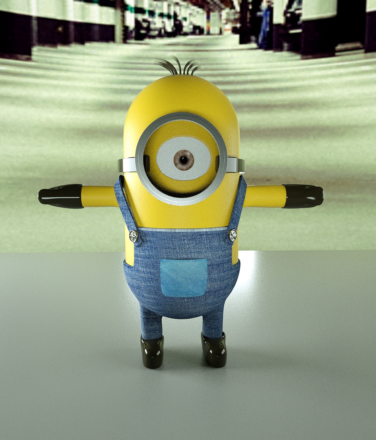 c4d学习状况汇报----小黄人