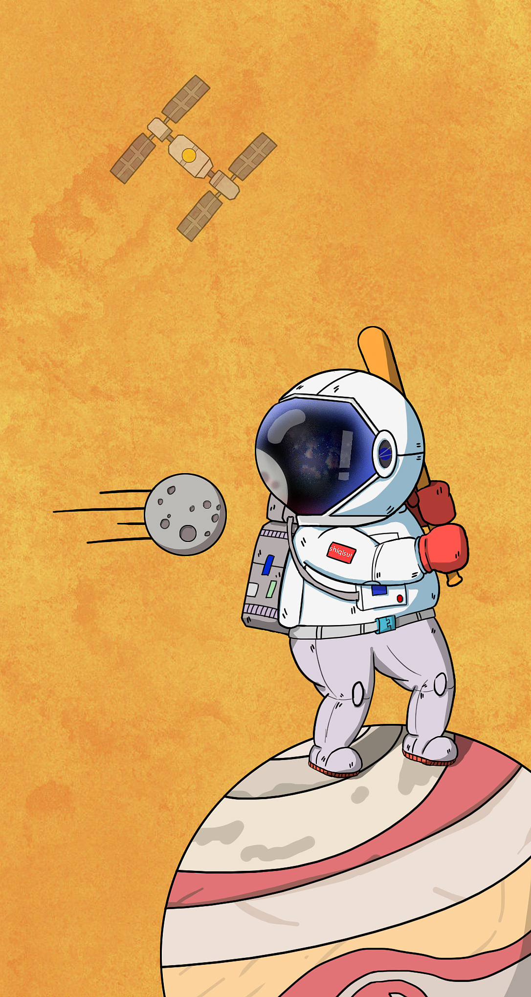 小宇航员系列插画
