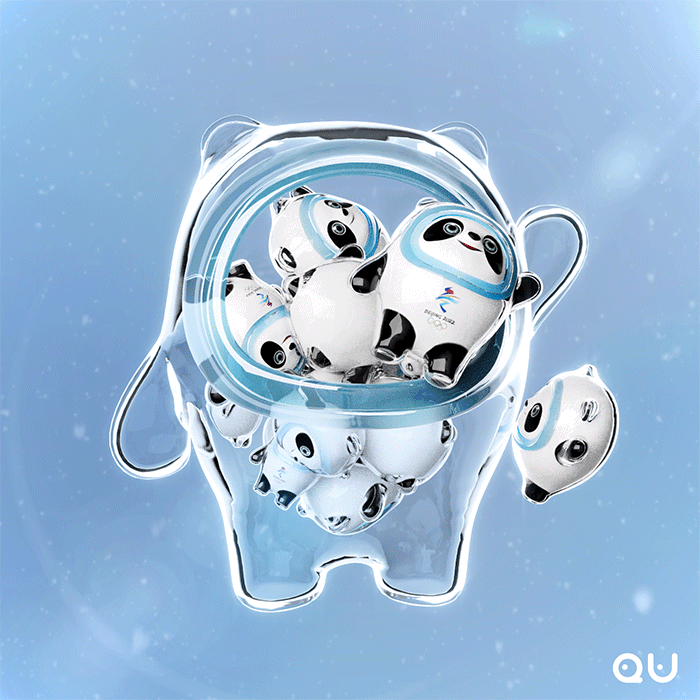 冰墩墩——3d循环动画 \\ 制作教程 \ c4d \ houdini