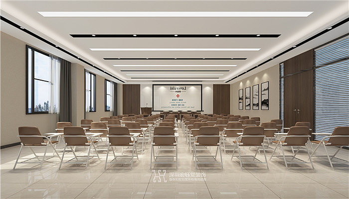 法国爱蕊丝总部办公楼装修设计礼堂