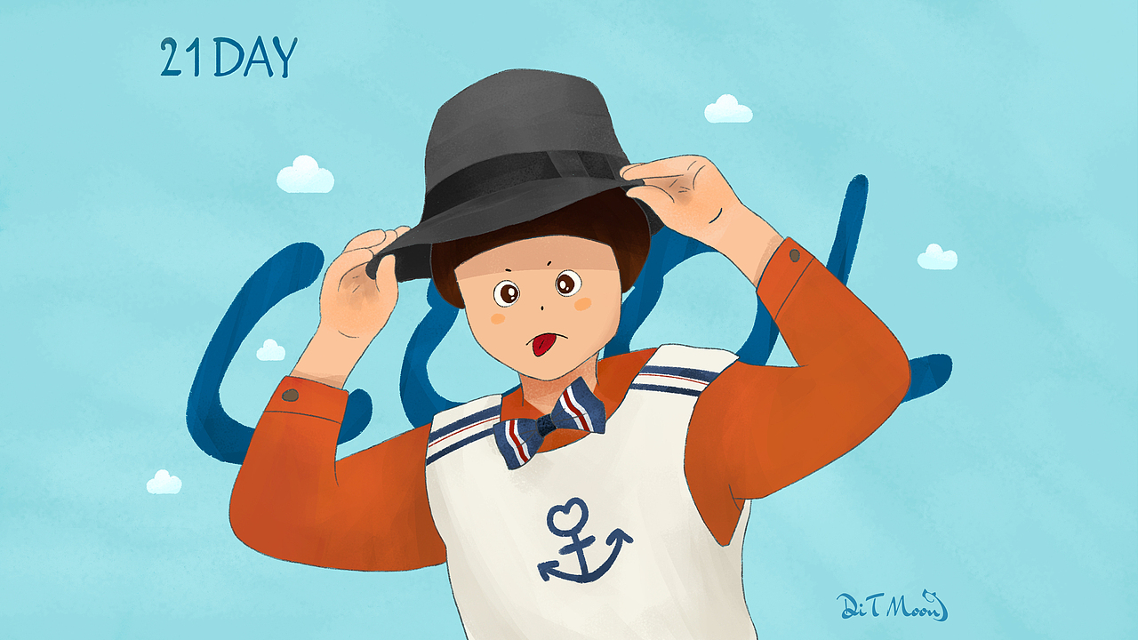 21DAY|個人向插畫創(chuàng)作練習(xí)（圖ZMjExMTkwNDg4） - 創(chuàng)作習(xí)作 - 站酷設(shè)計(jì)師DITMoon原創(chuàng)素材 - 站酷ZCOOL