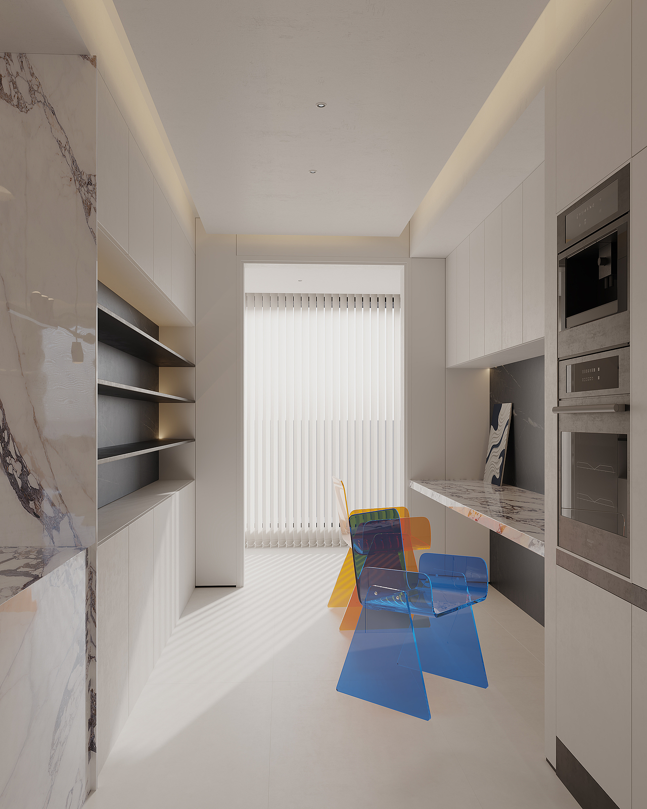 现代极简与克莱因蓝的碰撞