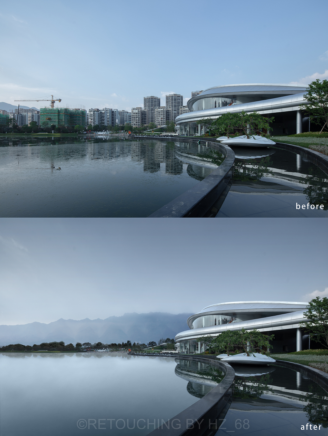 建筑空间摄影后期修图+合成