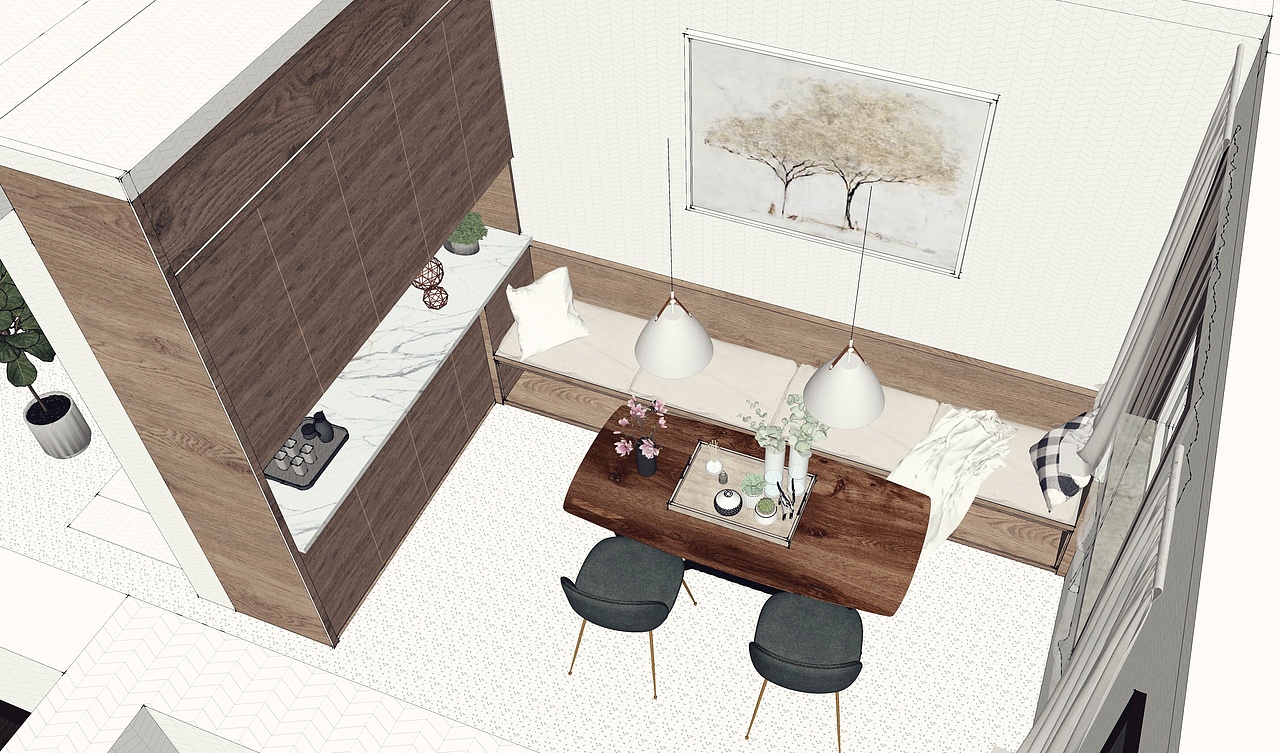 南京《光线》民宿门厅草图（图ZMTE4NTA5ODA4） - 家装设计 - 站酷设计师魏海潮原创素材 - 站酷ZCOOL