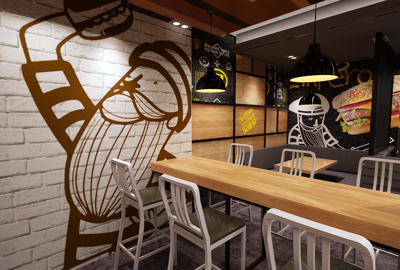 Urban United Burger Bar城市汉堡酒吧-设计案例-建E室内设计网