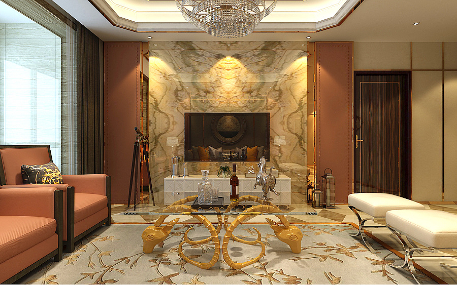 【星河盛世180平米三居室后奢风格】——石家庄乐豪斯装饰小鑫