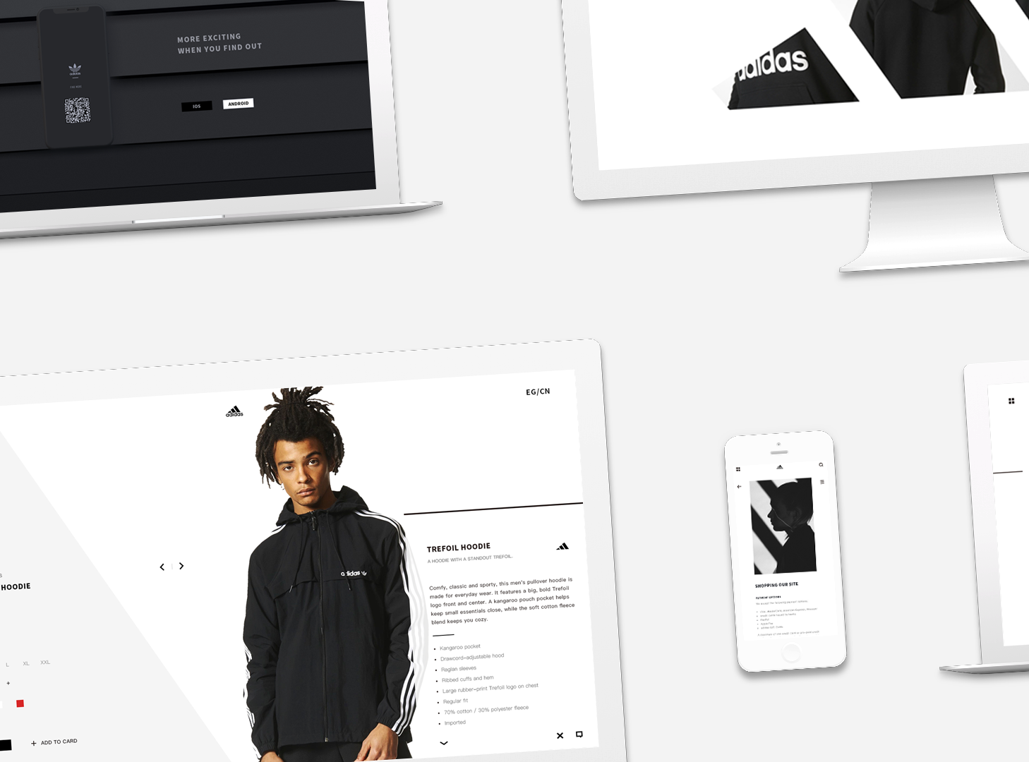 Adidas 官网设计
