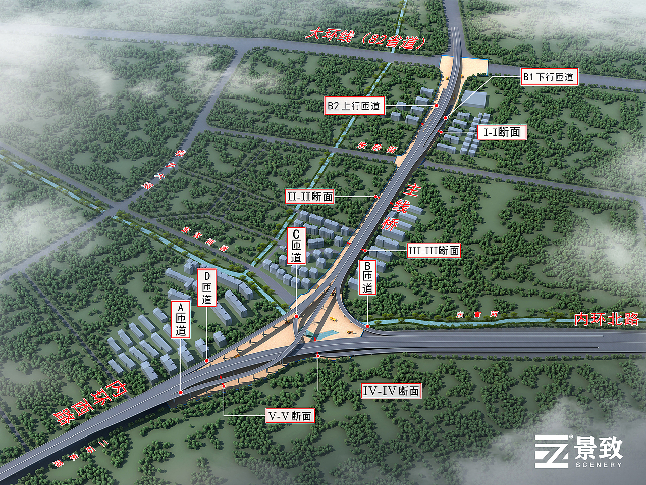 市政工程BIM效果图（图ZMzE1MjUyNTky） - 其他空间 - 站酷设计师景致视觉原创素材 - 站酷ZCOOL