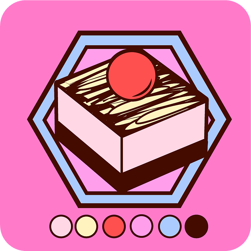 AI小蛋糕插画（图ZMjQxMjExMjI4） - 图案 - 站酷设计师皮卡肉原创素材 - 站酷ZCOOL