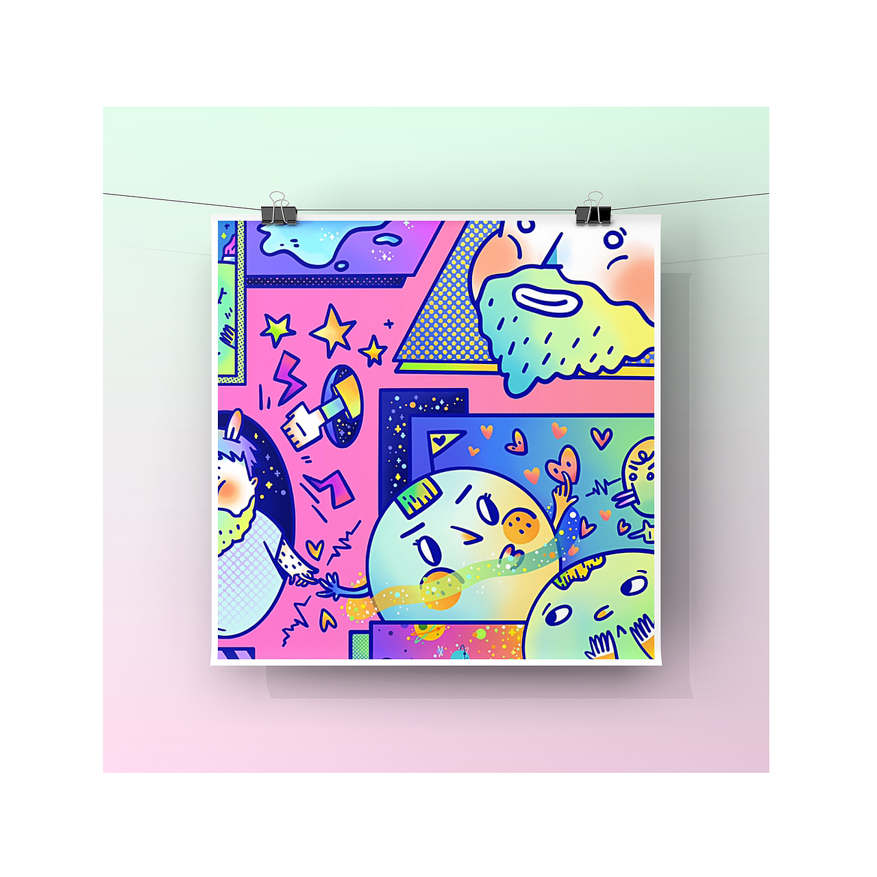 「敬德酱粉红的一天」（图ZMTU5NTc0NTQw） - 商业插画 - 站酷设计师私悬原创素材 - 站酷ZCOOL