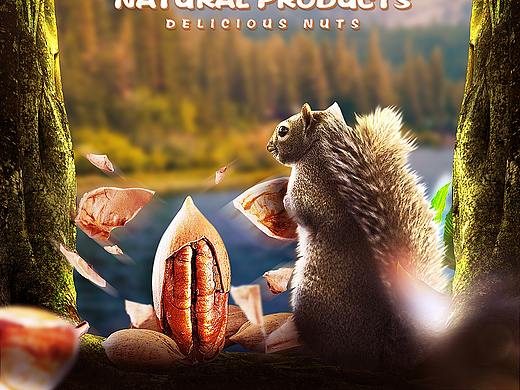 坚果海报（个人主页-ZNDYzNzE2OTI=） - 海报 - 站酷设计师海绵宝宝加派大星原创素材 - 站酷ZCOOL