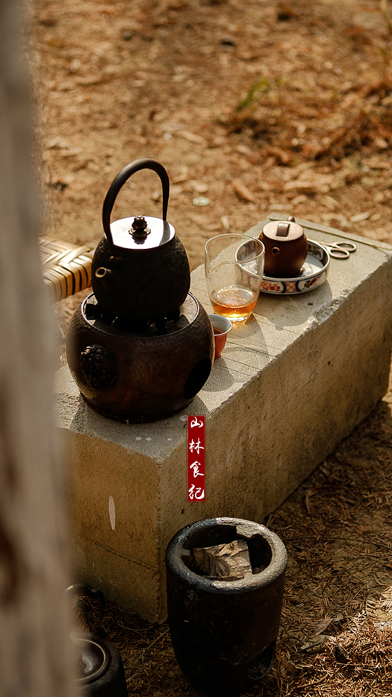 中国风美食摄影 │ 水杉林野茶