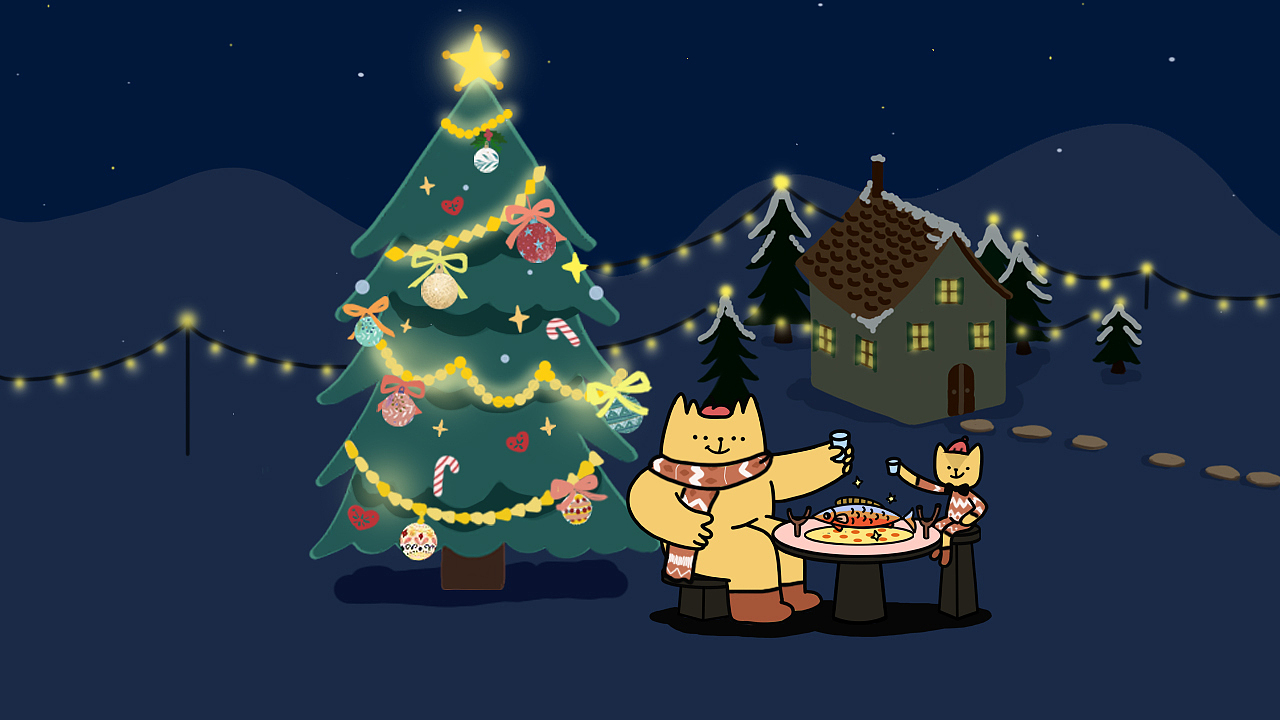 荒诞猫的圣诞