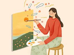 「At Home」系列组画-我的宅家生活