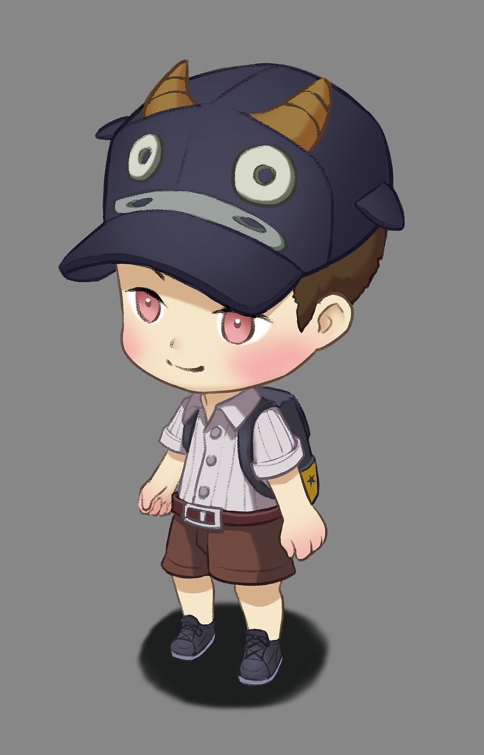 q版小人|插画|创作习作|普蓝深红点高光 - 原创作品 - 站酷 (zcool)