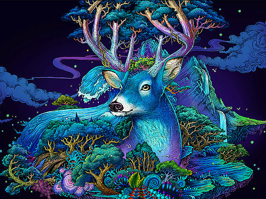 2015.成都麓湖年度插画之《夏鹿篇》