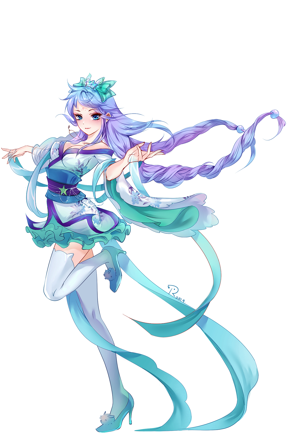 星海姬（图ZMTk3MjUyNDI0） - 商业插画 - 站酷设计师袜子兔R原创素材 - 站酷ZCOOL