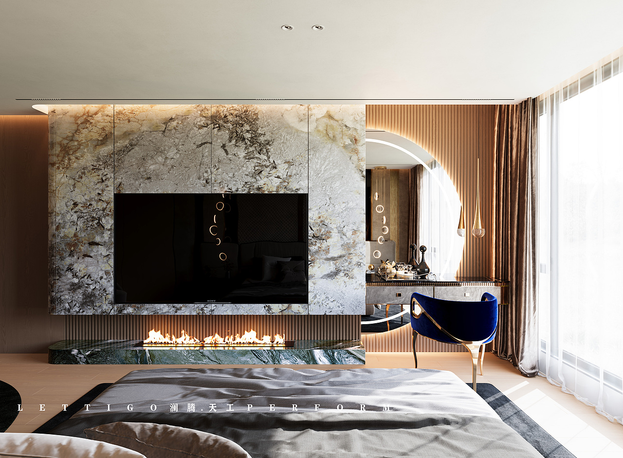 豪华超大别墅轻奢风格（图ZMzgxNjQ4ODY4） - 家装设计 - 站酷设计师澜腾天工表现李工原创素材 - 站酷ZCOOL