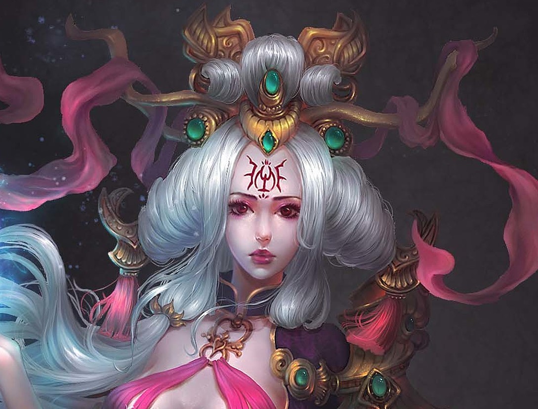 中国风-女法师一张