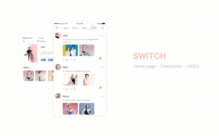 Fashion Alliance - 概念版（图ZOTkyNzI5ODA=） - APP界面 - 站酷设计师弥音设研原创素材 - 站酷ZCOOL