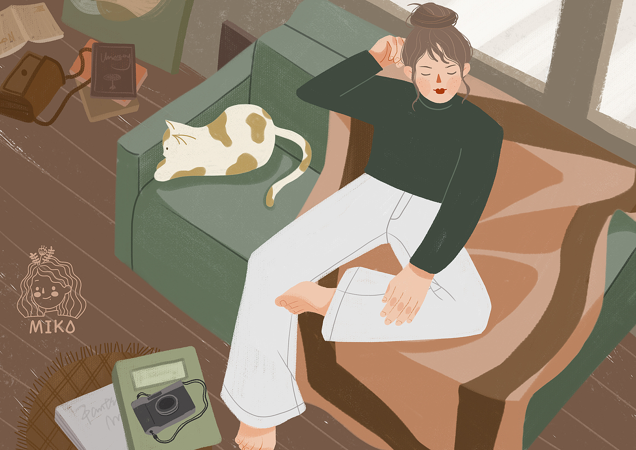 一个女孩一种风格（图ZMjA2OTM0MDAw） - 商业插画 - 站酷设计师一只MIKO原创素材 - 站酷ZCOOL