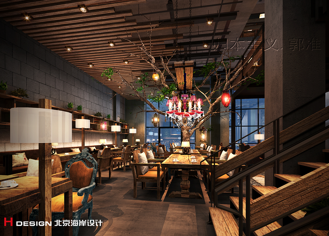 精品咖啡厅设计|周口漫咖啡