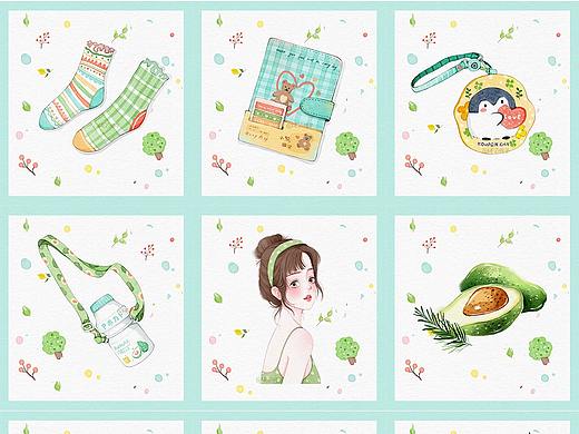 绿色小时光—生活水彩小物绘画